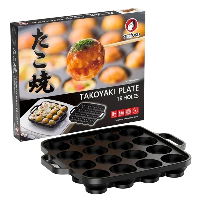 Padella giapponese per Takoyaki con 16 buche - Otafuku